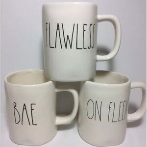NWOT Rae Dunn Flawless Bae On Fleek Mug Set of 3